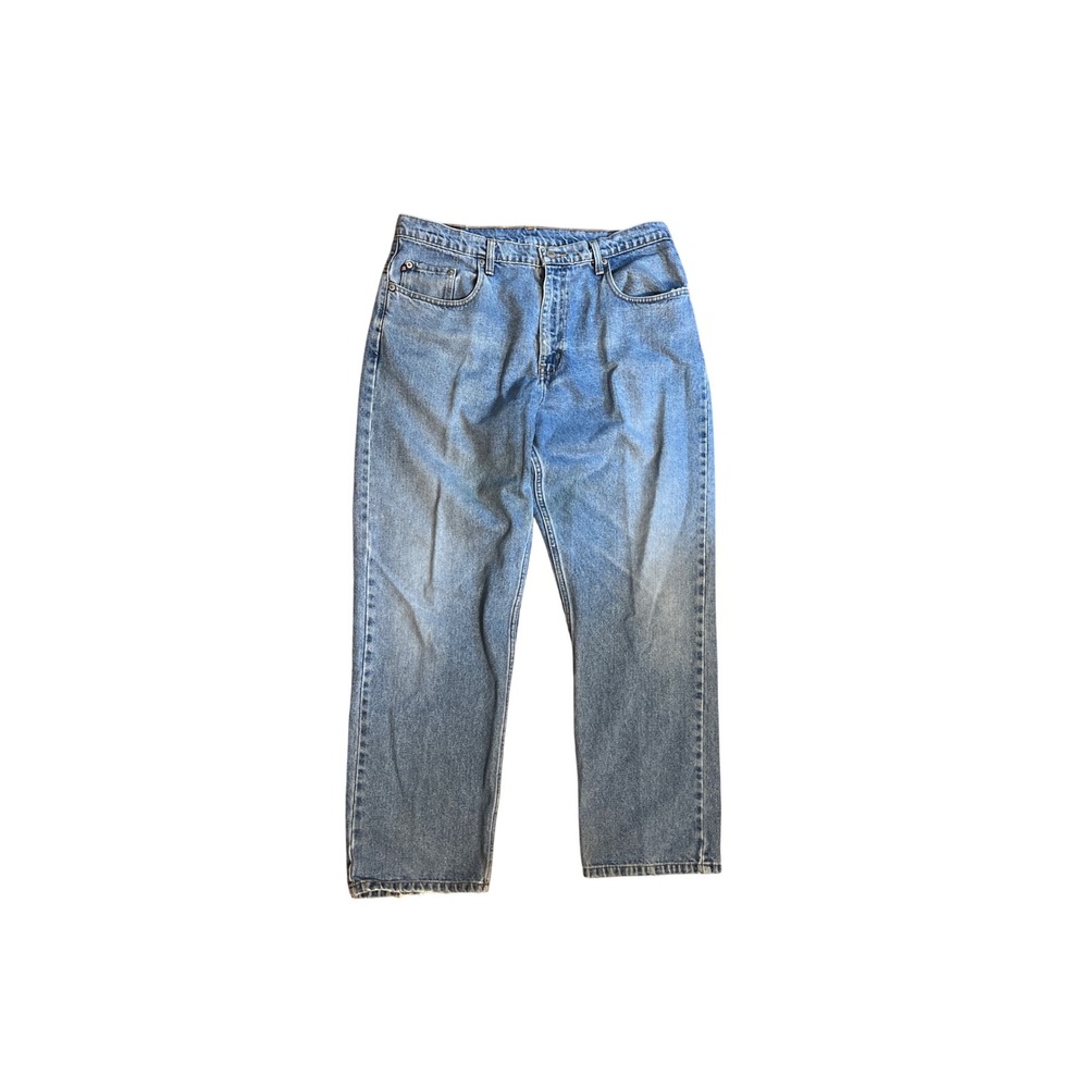Vintage Polo Jeans Co Ralph Lauren Mens 36x30 Light Wash Straight Leg Denim Blue